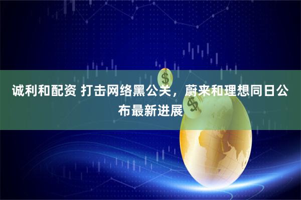 诚利和配资 打击网络黑公关，蔚来和理想同日公布最新进展