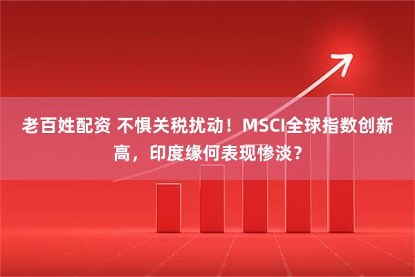 老百姓配资 不惧关税扰动！MSCI全球指数创新高，印度缘何表现惨淡？